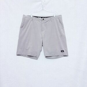 Pelagic‎ Mako Hybrid Shorts Mens 40 Gray Quick Dry Fishing Shorts Utility Cargo